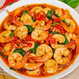 กะเพรากุ้ง (กับข้าว)