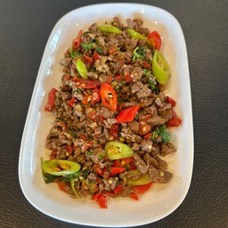 ผัดกะเพรา (จิ้มเพื่อเลือกวัตถุดิบ)