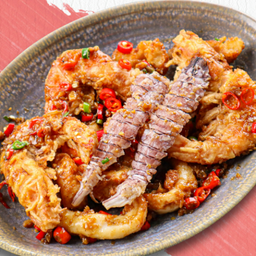 รวมทะเลคั่วพริกเกลือ (กับข้าว)