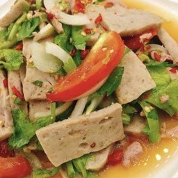 ยำหมูยอลับแล (หมูยอหนังหมูอุบล)