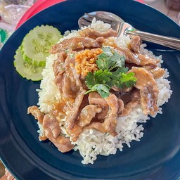 ข้าวหมูกระเทียม
