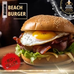 Beach Burger (เบอร์เกอร์โคขุนชายหาดสุดคุ้ม)