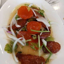 ยำกุนเชียง+ไข่แดง