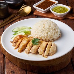 ข้าวมันไก่ซีอิ๊ว+ ไก่ต้ม