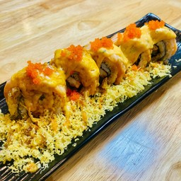 Salmon roll cheese spicy  ชีสเยิ้มๆ 5คำ