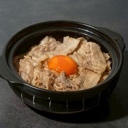 ข้าวอบหมูสไลด์ + ไข่ดอง