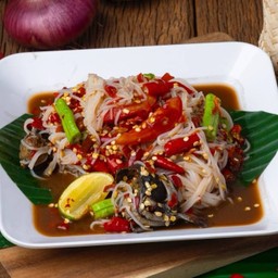 ปูปลาร้า+ขนมจีน