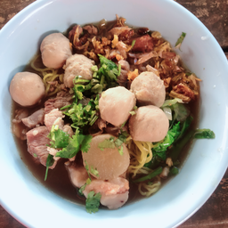 หมี่เหลืองต้มยำ/หมู/เนื้อ/น้ำตก/น้ำไส