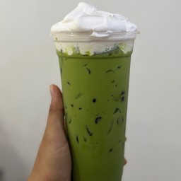ชาเขียวเย็นครีมชีส