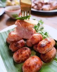 ไส้กรอกอีสานทอดร้อน5ลูกทอดร้อนๆ