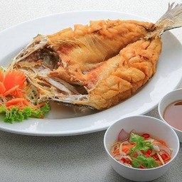 ปลากระพงทอดน้ำปลา