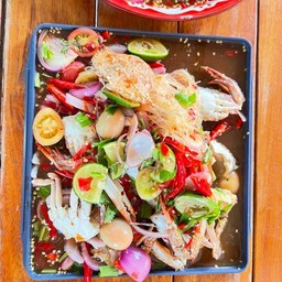 ยำปูม้าสุก