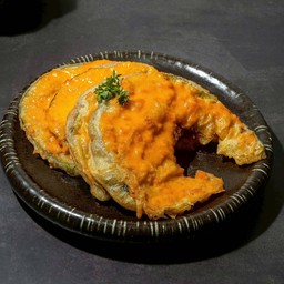 ฟักทองทอดซอสไข่เค็ม