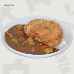 แกงกะหรี่หน้าหมูชุบเกล็ดขนมปังทอด