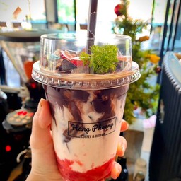 นมสดสตอเบอรี่+โกโก้