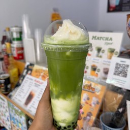 มะพร้าวนมสดปั่นชาเขียว