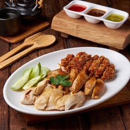 ไก่ผสม 3 อย่าง (จานใหญ่)