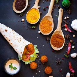 Falafel Booster wrap (V)