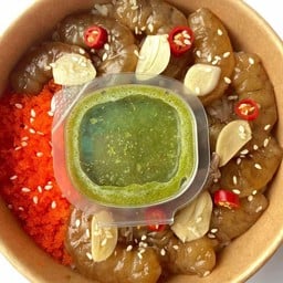 ข้าวหน้ากุ้งดองล้วน