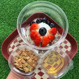 Greek yogurt  ชุดสุดคุ้ม B (เลือกผลไม้ได้) ปริมาณ 32-35 กรัม