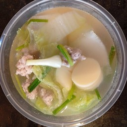 ต้มจืดเต้าหู้หมูสับ
