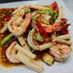 ตำไหลบัว (กุ้งสุก)