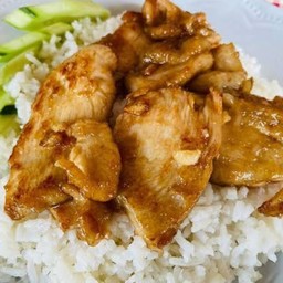 ข้าว ไก่กระเทียม
