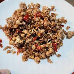 หมูสับคั่วพริกเกลือ