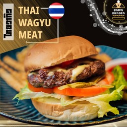 เบอร์เกอร์ เนื้อวากิวไทย A3