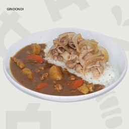 แกงกะหรี่หน้าหมูสามชั้นผัดหอมใหญ่