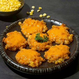 ข้าวโพดทอดซอสไข่เค็ม