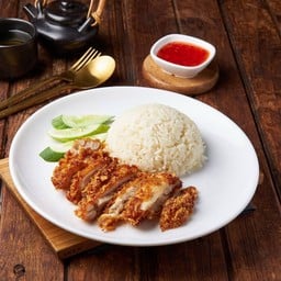 ข้าวมันไก่ทอด