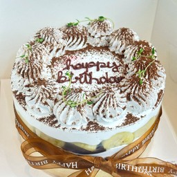 บาน็อฟฟี่เค้ก 1 ปอนด์ Banoffee cake