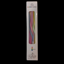 เทียนเกลียวคลื่น สีพลาสเทล (41346)