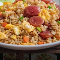 ข้าวผัดกุนเชียงไก่