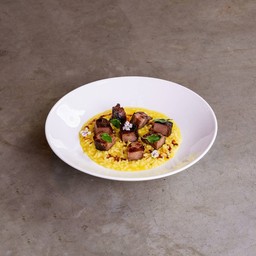 Risotto Saffron & Grilled Beef Tongue