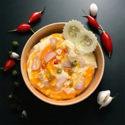 ข้าวไข่ขยี้น้ำปลาพริก