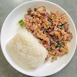 ข้าวลาบไก่