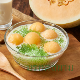 สาคูแคนตาลูปนมสด