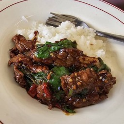 กะเพราเนื้อออส