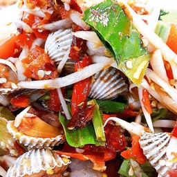 ตำหอยแครง