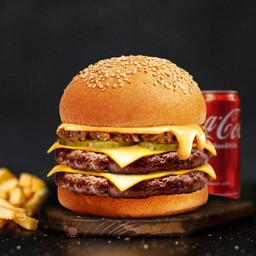 Philly Cheesesteak Burger Combo