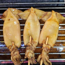 หมึกกล้วยย่าง ไม่มีไข่  2 ตัว