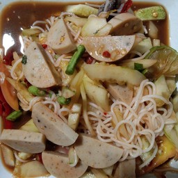 ตำซั่วแตงปูปลาร้าไก่ยอ
