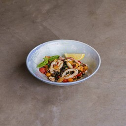 Black Ink Linguine With Squid(AOP)