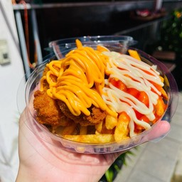 เฟรนฟราย+ไก่ป๊อบ