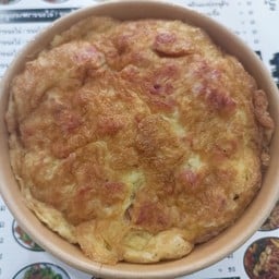 ไข่เจียวแหนมราดข้าว