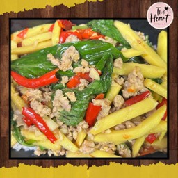 ผัดเผ็ดหน่อไม้ (กับข้าว)