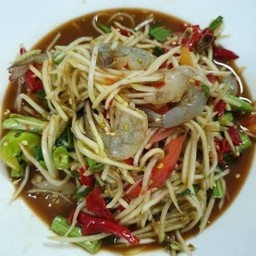 ตำกุ้งสด