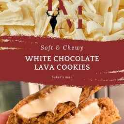 ไวท์ช็อกโกแลตลาวาคุกกี้